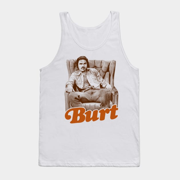 Burt Reynolds --- Retro Fan Art Tank Top by DankFutura